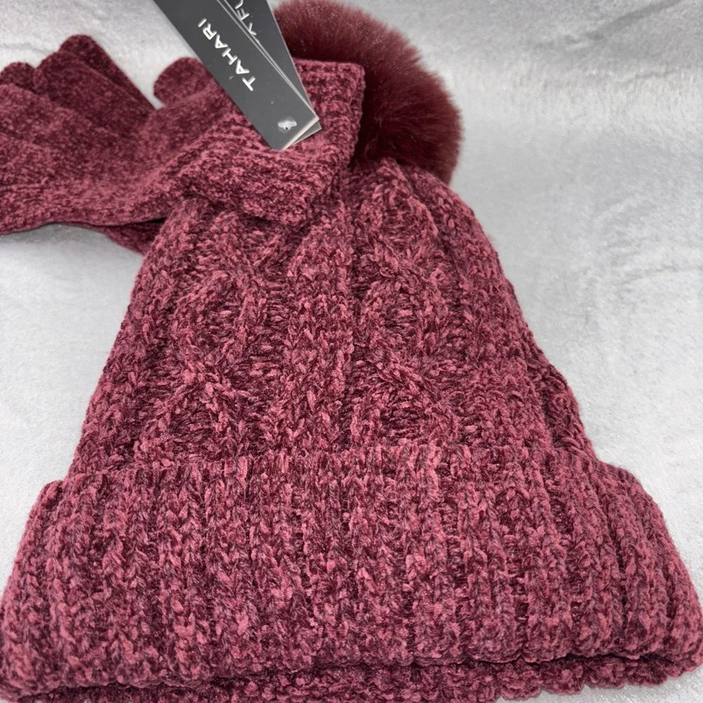 Tahari pom knit